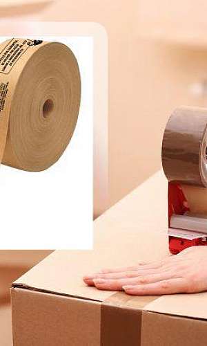 Fita lacre para caixas de papelão Fita lacre para caixas de papelão